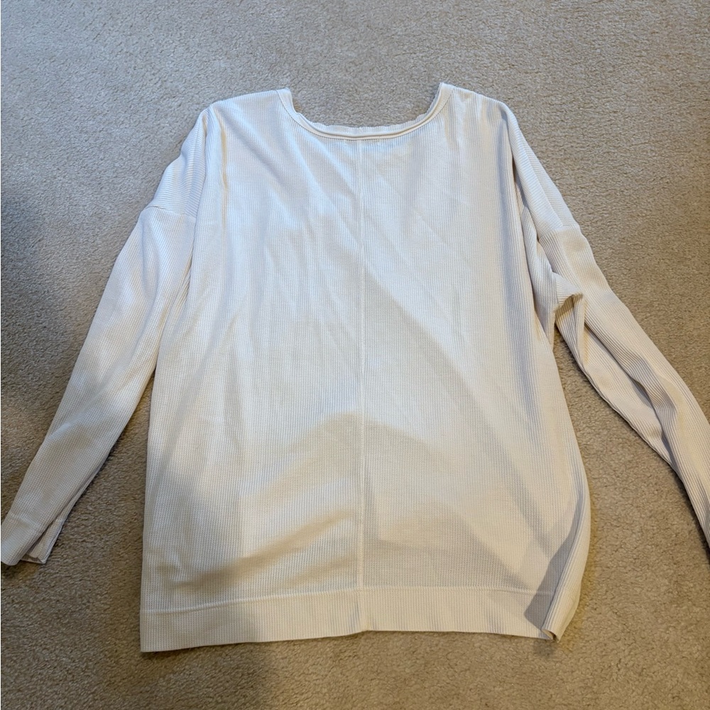white z-supply waffle long sleeve - Picture 4 of 4